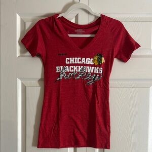 Reebok Red Fitted Short Sleeve T-Shirt